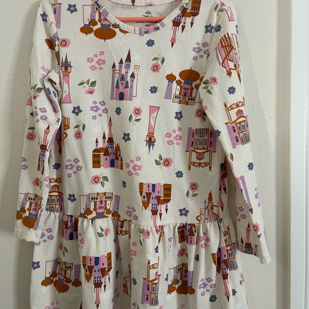 Disney Princess Dress - Floral Pastel Design